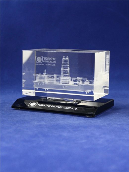 Nur Plaket NP-176 kodlu lazer ürün, 11,5 × 7 cm