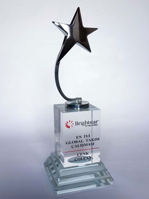 Nur Plaket NP-178 kodlu lazer ürün, 5 × 5 × 8 cm