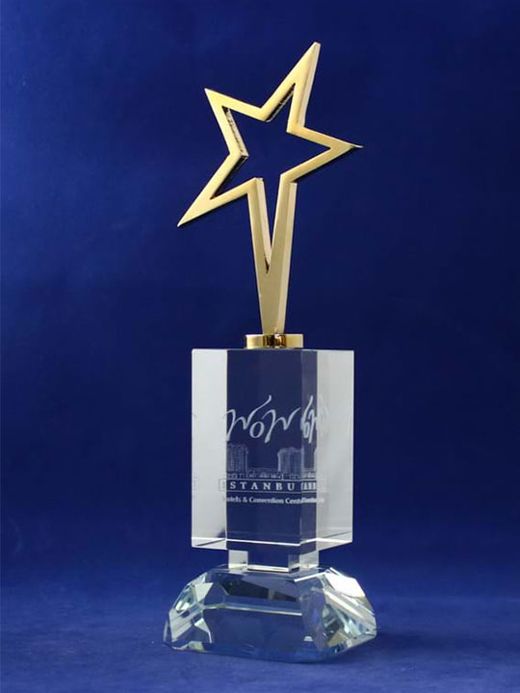 Nur Plaket NP-180 kodlu lazer ürün, 8 × 24 cm