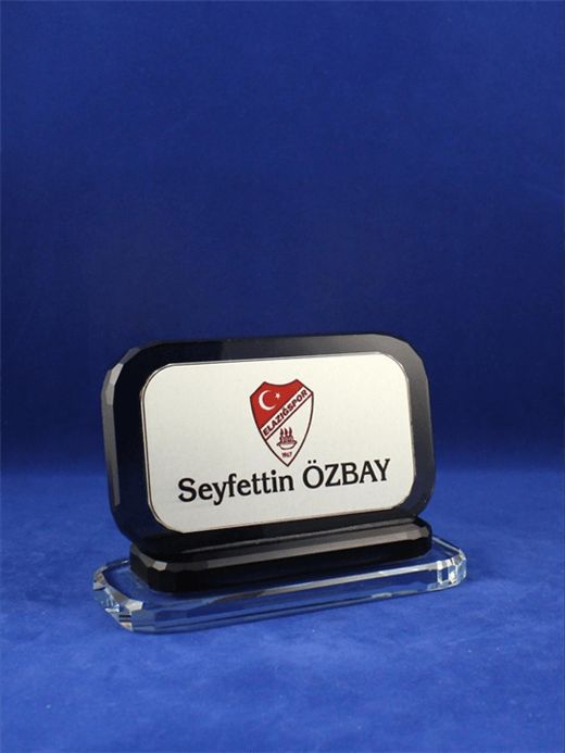 Nur Plaket NP-191 kodlu masaüstü ürün, 10 × 25 cm