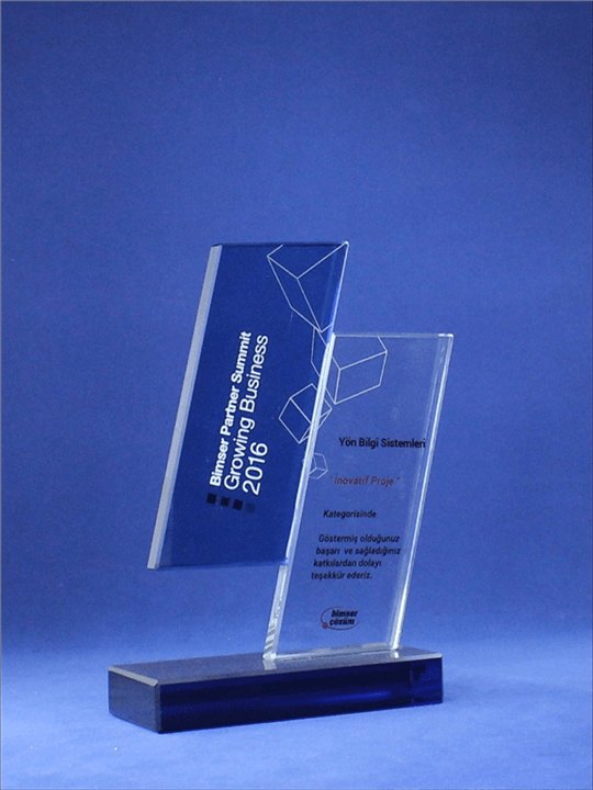 Nur Plaket NP-002 kodlu plaket, 12 × 19,5 cm