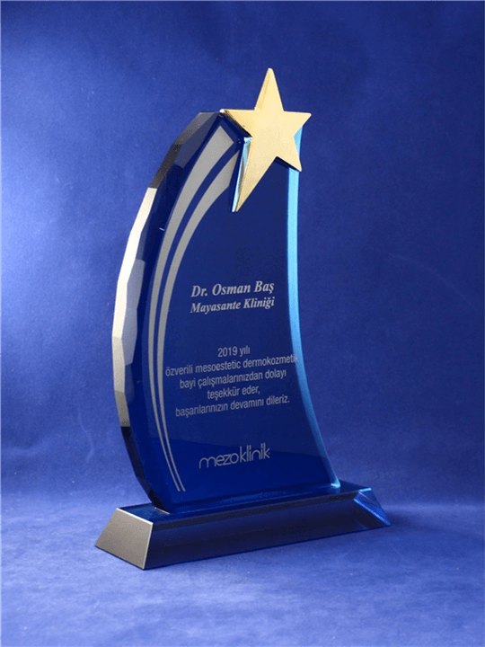 Nur Plaket NP-048 kodlu plaket, 16,5 × 26 cm