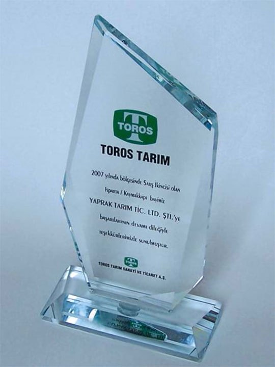 Nur Plaket NP-096 kodlu plaket, 10 × 21 cm