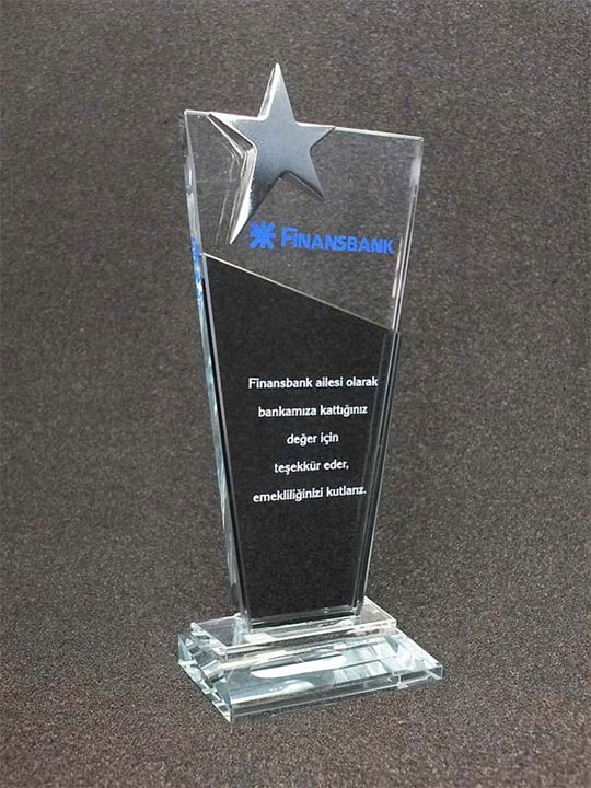 Nur Plaket NP-100 kodlu plaket, 11,5 × 26 cm
