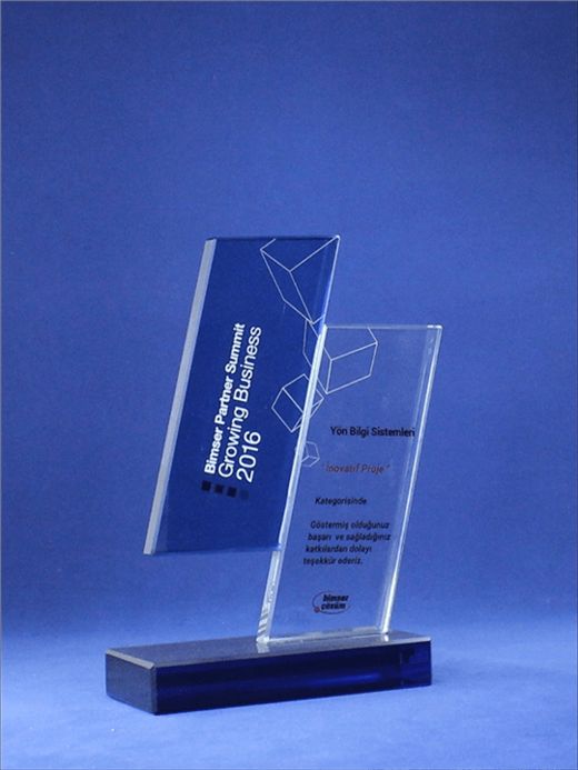 Nur Plaket NP-002 kodlu plaket, 12 × 19,5 cm