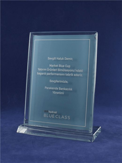 Nur Plaket NP-066 kodlu plaket, 13,5 × 17,5 cm